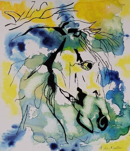 Cheval bleu
