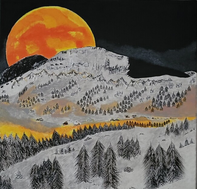Paysage d'Hiver 60 x 60